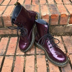 Dr martens purple boots